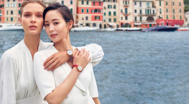 Josephine Skriver and Janine Chang front IWC Portofino Watch campaign