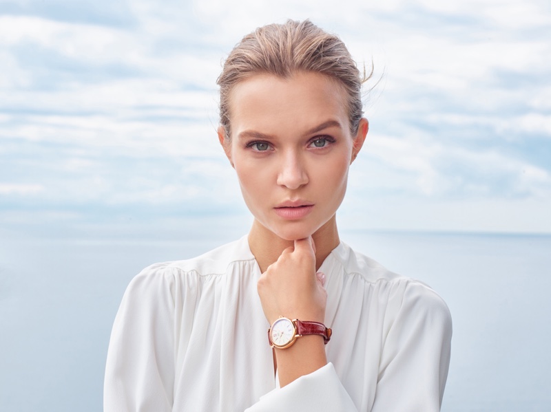 Josephine Skriver is a face of IWC's Portofino Watch campaign