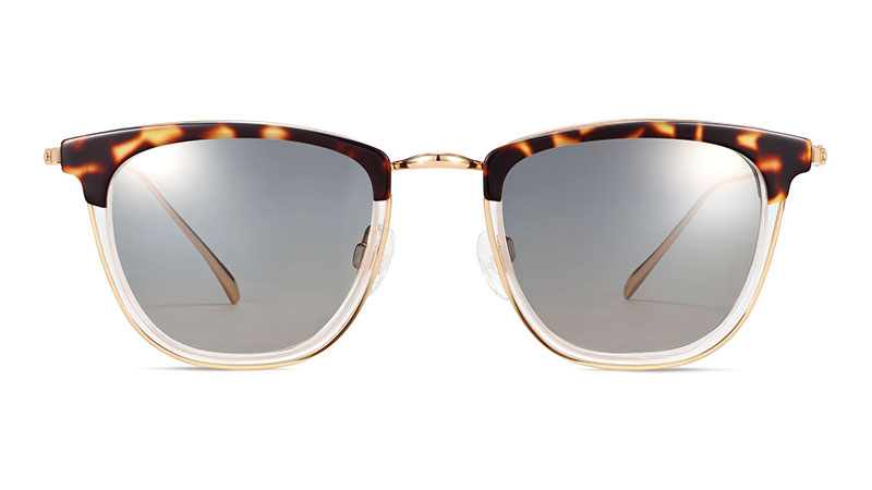 Warby Parker Devon Sunglasses in Layered Hazelnut Tortoise with Polished Gold $145