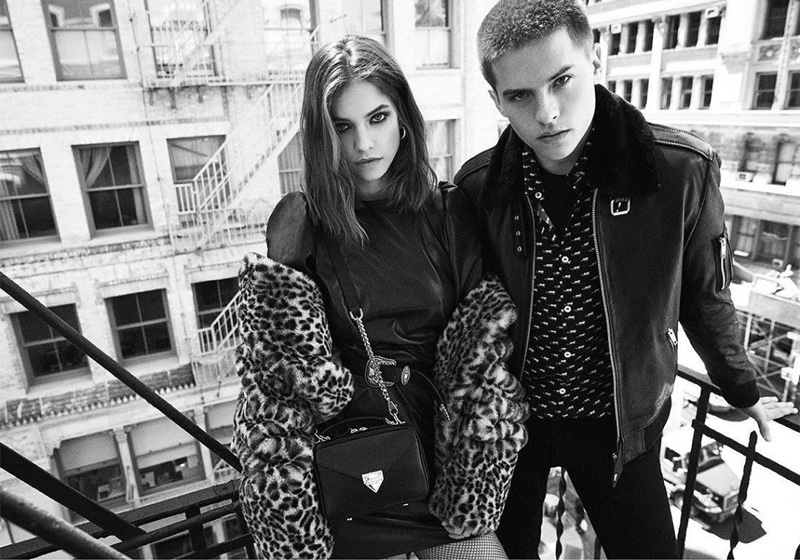 Model Barbara Palvin and actor Dylan Sprouse front The Kooples fall-winter 2019 campaign