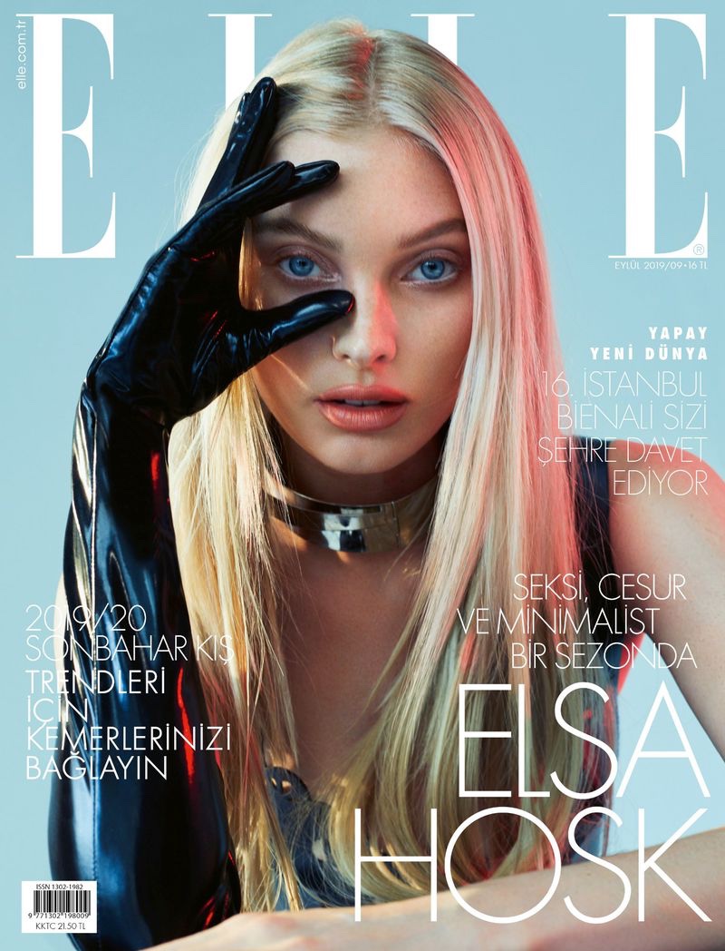 Elsa Hosk on ELLE Turkey September 2019 Cover