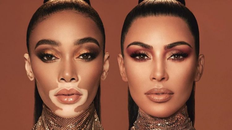 Winnie Harlow and Kim Kardashian star in KKW Beauty collaboration