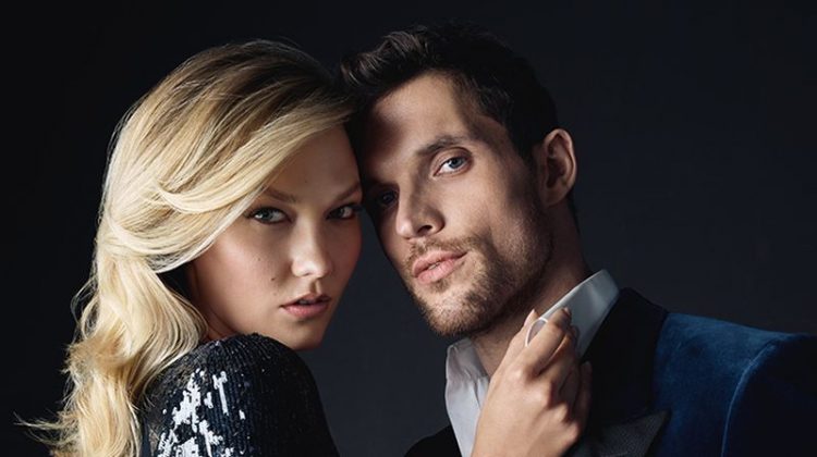 Karlie Kloss and Ed Skrein cozy up for Carolina Herrera Bad Boy fragrance campaign