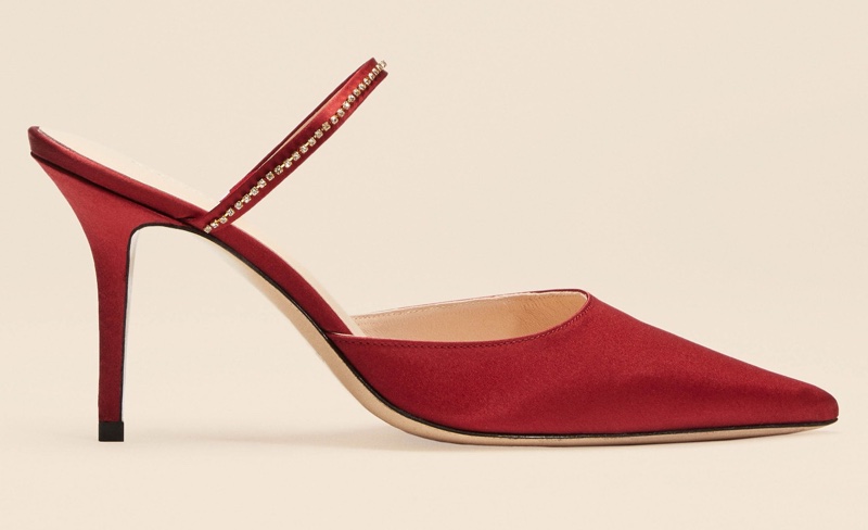 Reformation Stella Embellished Mule in Sangre $228