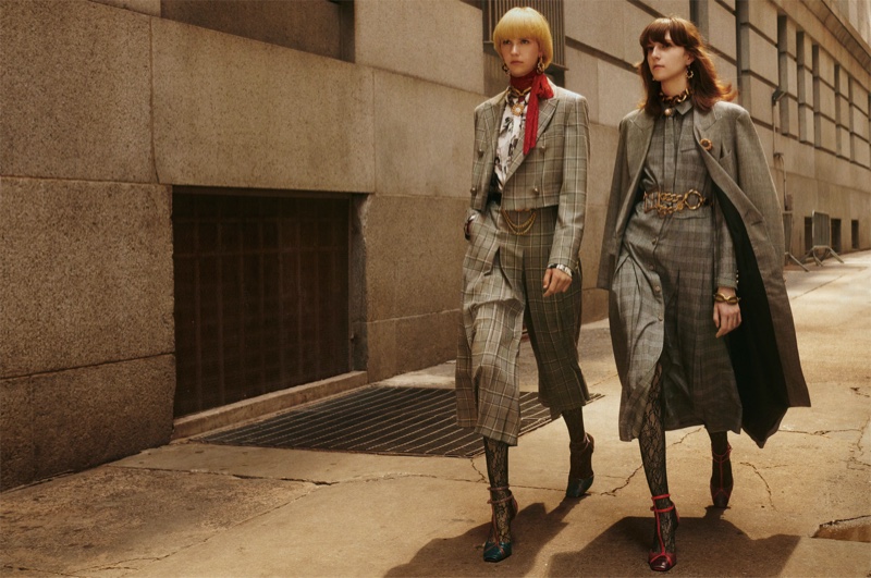 Bente Oort and Evelyn Nagy star in Zara Collection fall-winter 2019 campaign