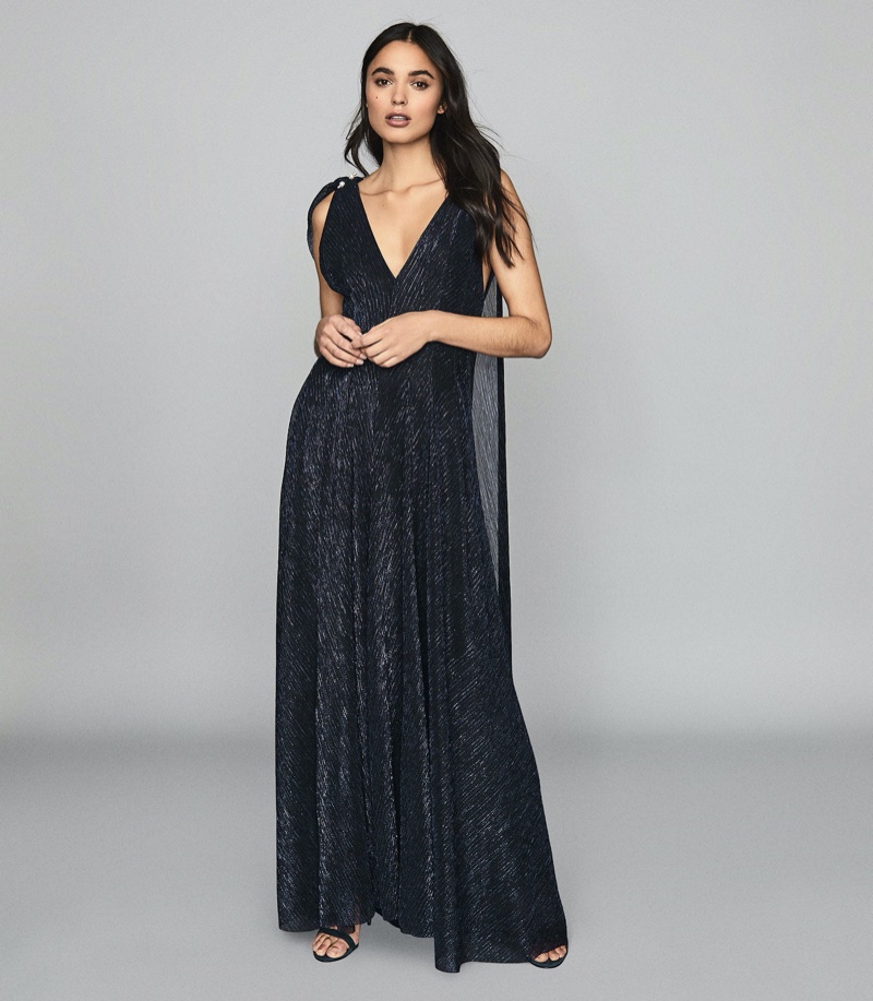 Reiss Vivienne Metallic Maxi Dress $620