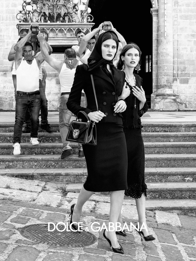 Models Isabeli Fontana and Bianca Balti appear in Dolce & Gabbana spring-summer 2020 campaign