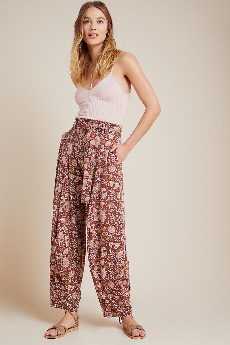 Anthropologie Frederica Cargo Harem Pants in Terra Cotta $98