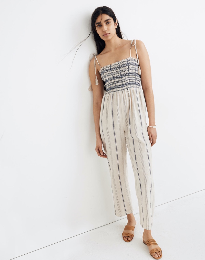 Madewell Smocked Cami Jumpsuit $114.50