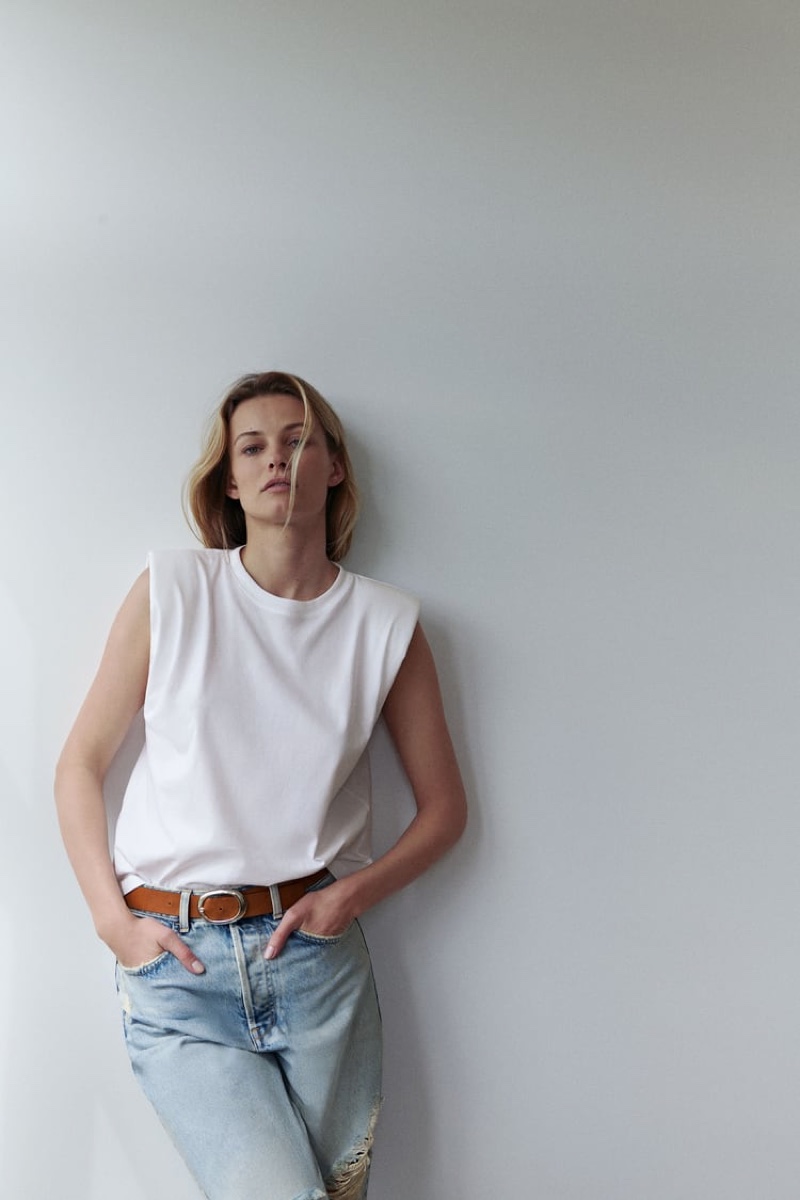 Edita Vilkeviciute stars in Zara spring-summer 2020 arrivals.