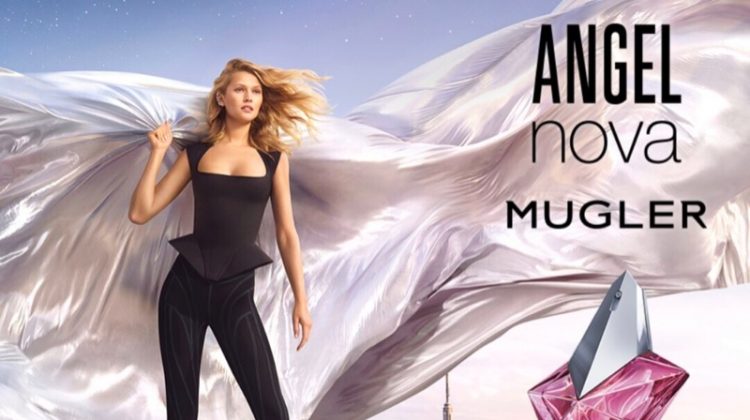 Mugler unveils Angel Nova perfume campaign with Toni Garrn.