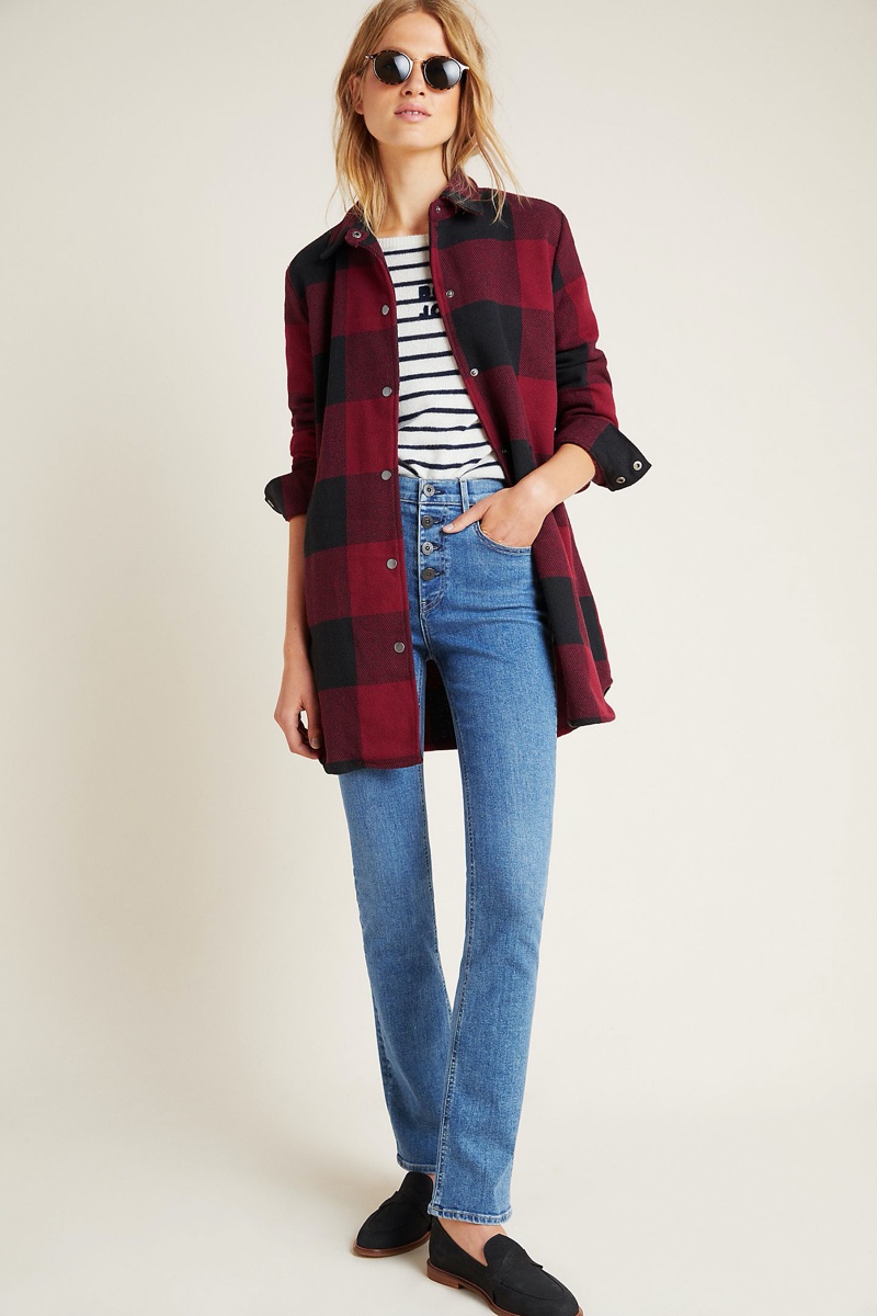 BB Dakota Eldridge Plaid Shirt Jacket $148