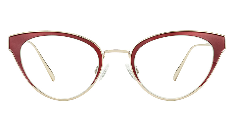 Warby Parker Loretta Glasses in Carmine with Polished Gold $145