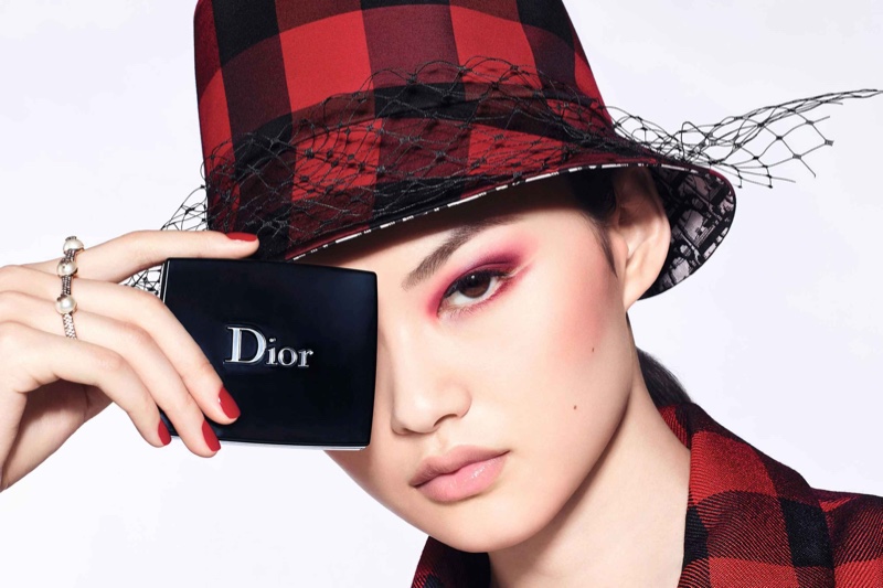 He Cong fronts Dior Diorshow fall 2020 makeup campaign.