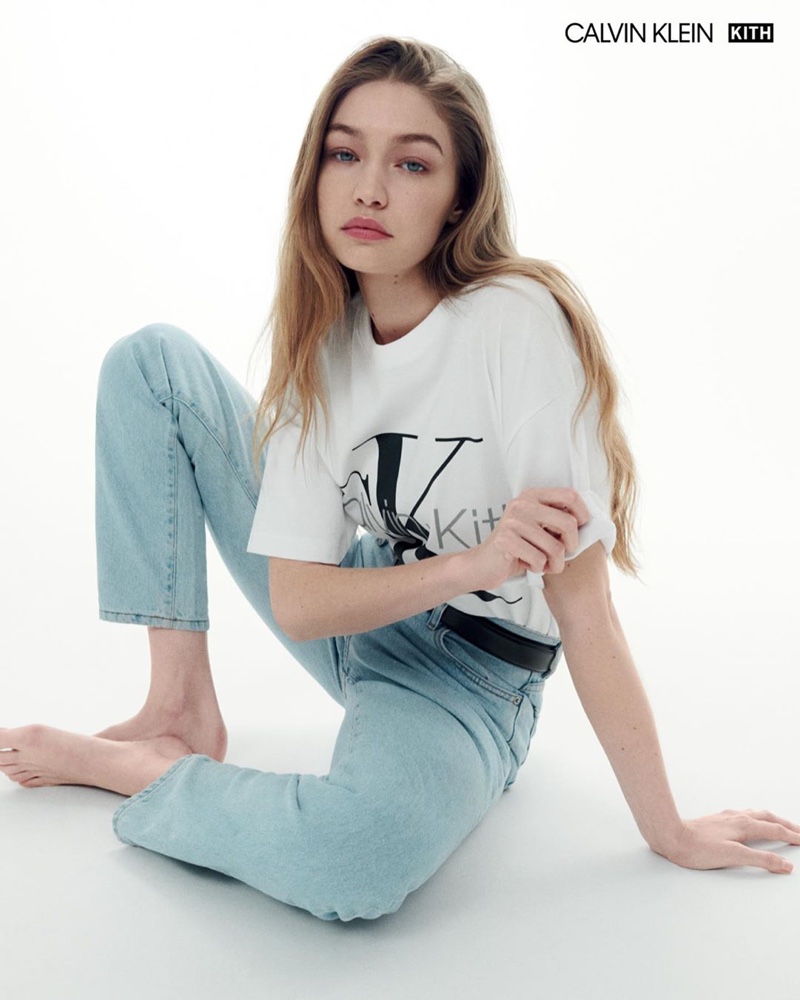 Gigi Hadid stars in Calvin Klein x Kith campaign.