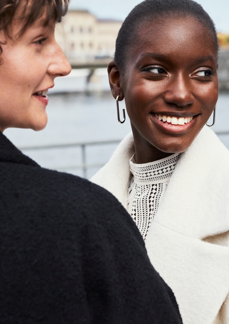 Amie Jeng smiles in H&M fall 2020 campaign.