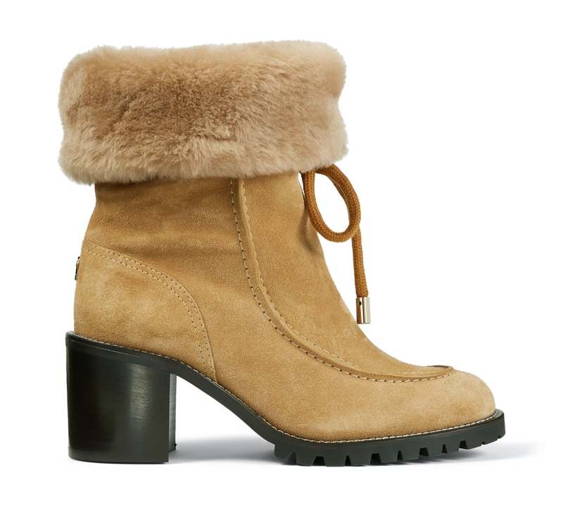 Jimmy Choo Buffy 65 Honey Suede Hiker Boots $1,250