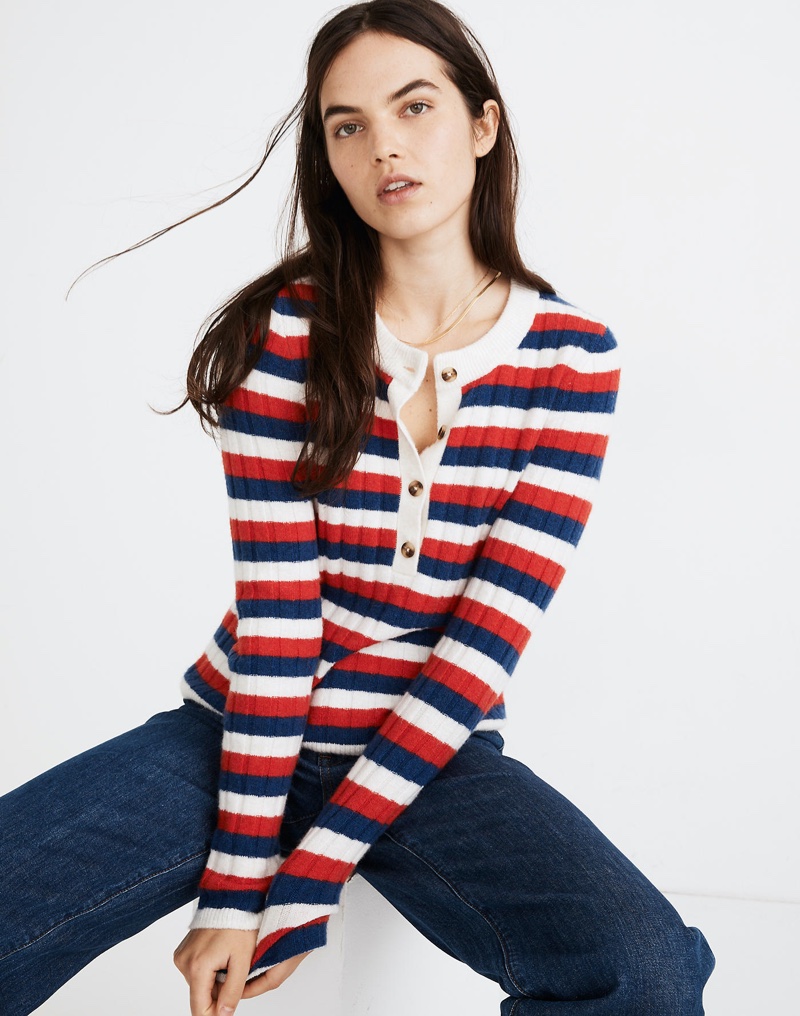 Madewell Alverton Henley Sweater $79.50