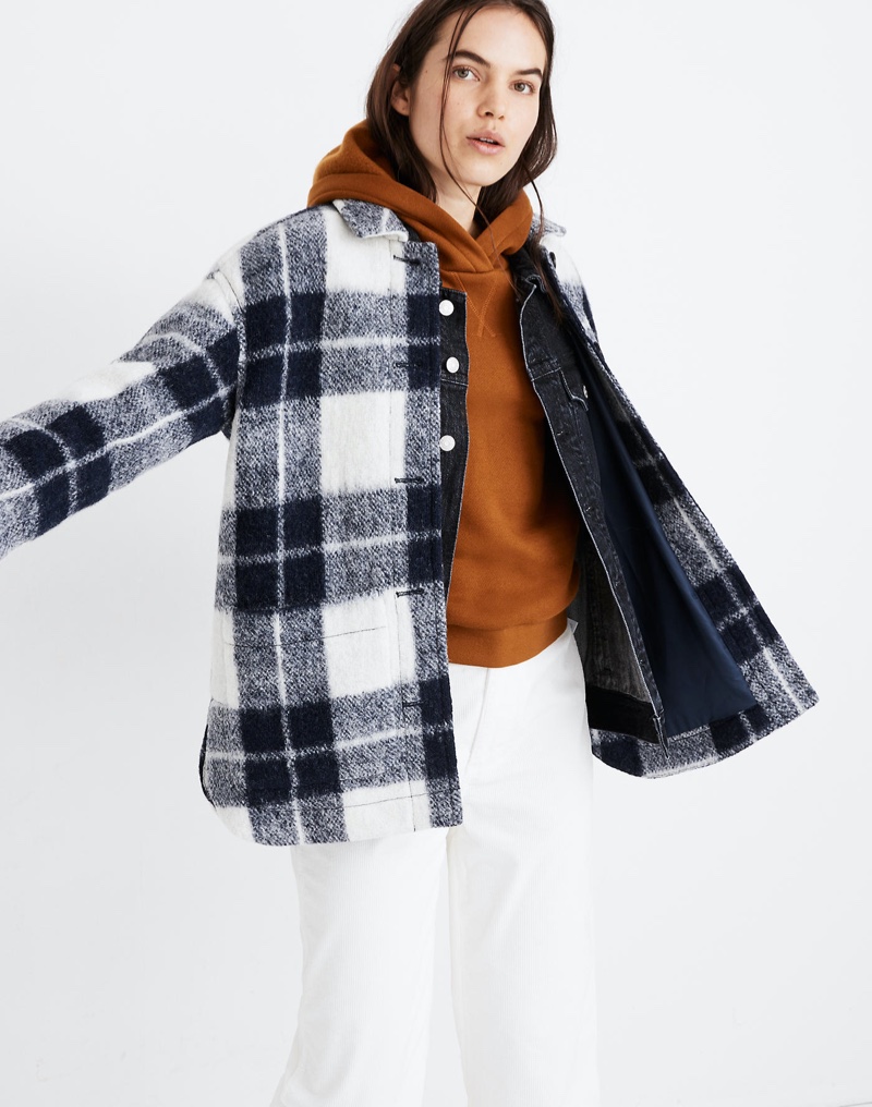 Madewell Plaid Walton Shirt-Jacket in Collection Plaid $88