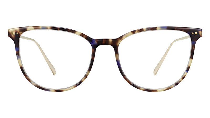 Warby Parker Maren Glasses in Violet Magnolia with Polished Gold $145