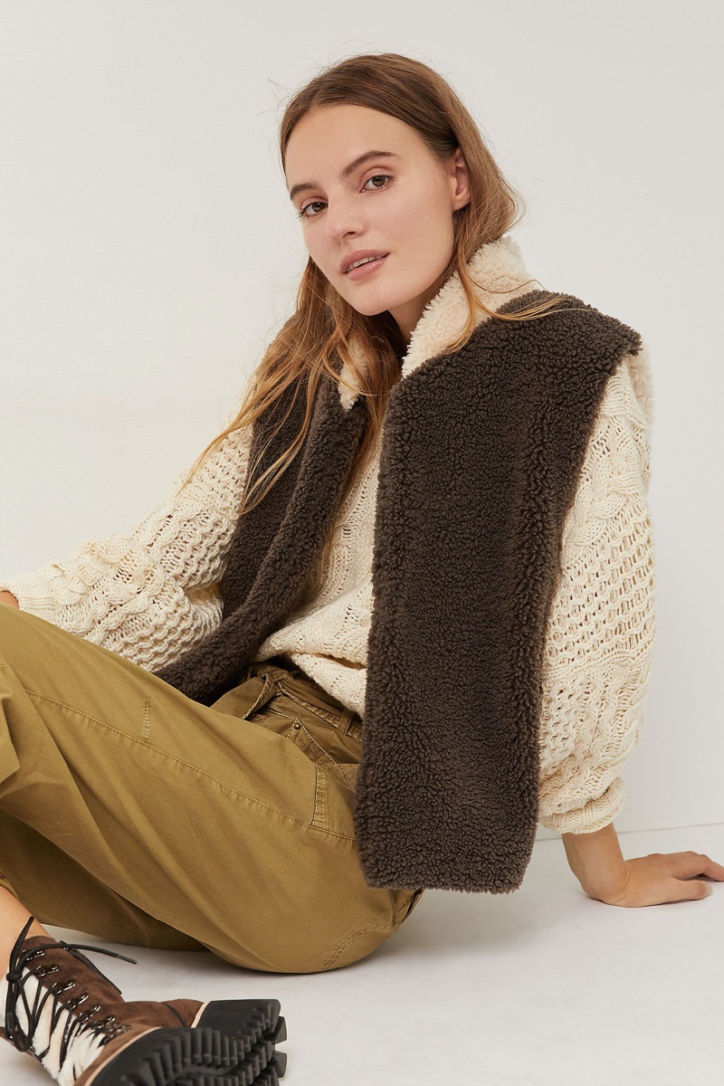 Anthropologie Simone Sherpa Vest $98