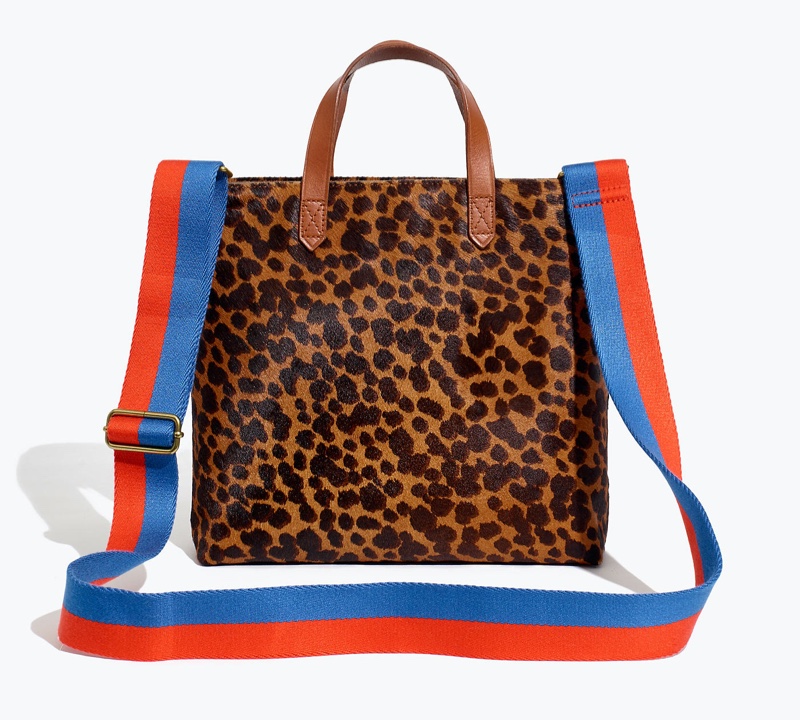 Madewell x Kule Zip-Top Transport Crossbody: Leopard Calf Hair Edition $168