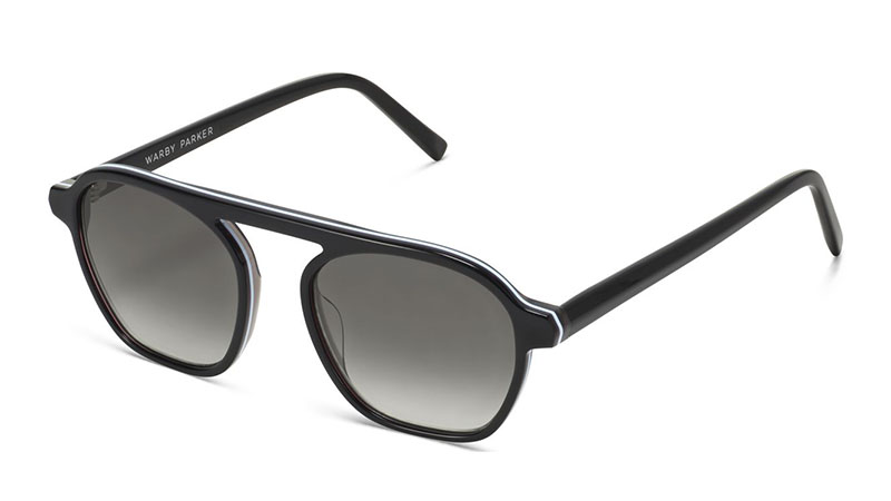 Warby Parker Dorian Sunglasses in Ebony Fog Eclipse $95