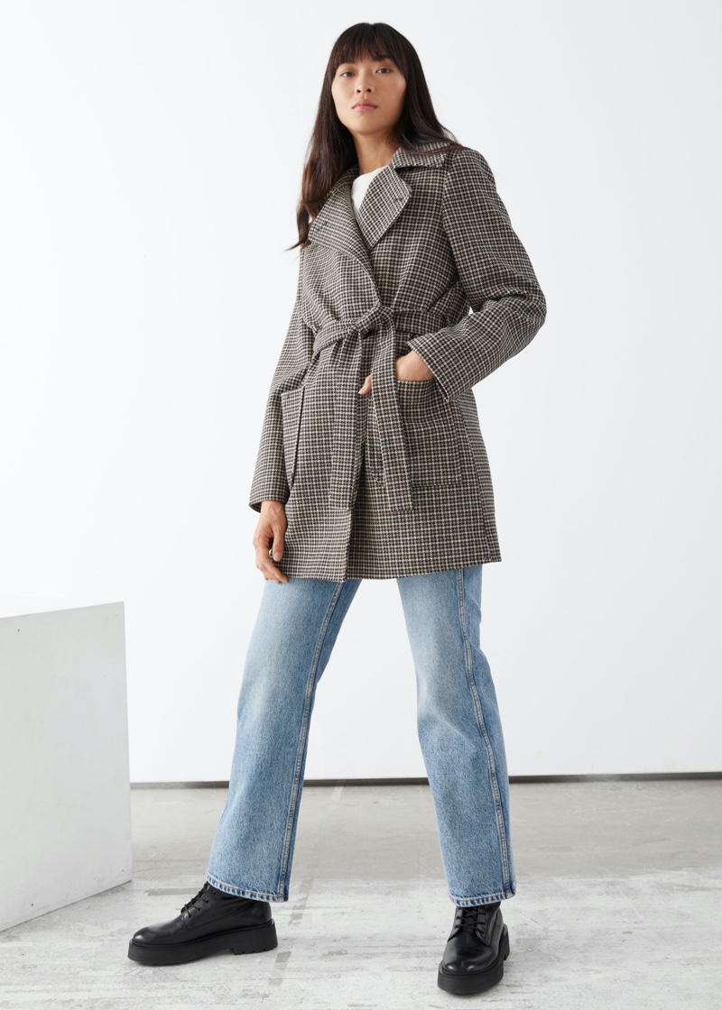 & Other Stories Belted Single Breasted Coat $219