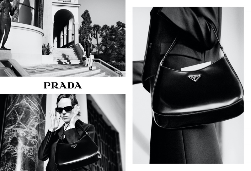 Freja Beha Erichsen stars in Prada Holiday 2020 campaign.