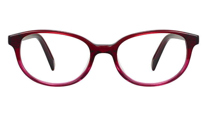 Warby Parker Ira Glasses in Berry Crystal Fade $95