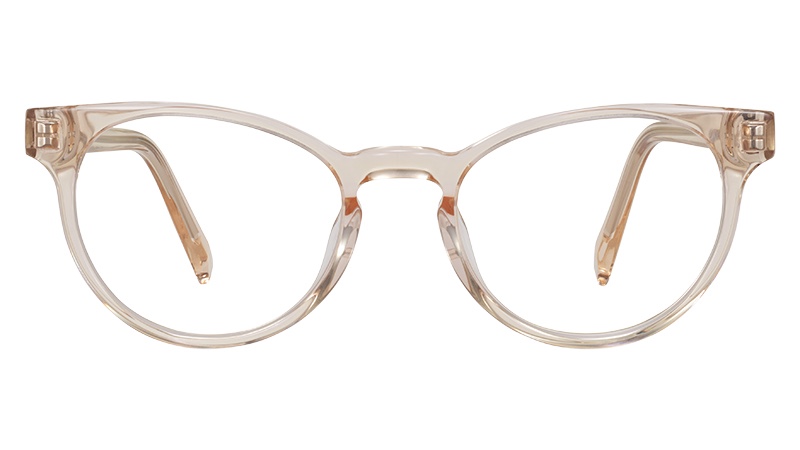 Warby Parker Leila Glasses in Grapefruit Soda $95