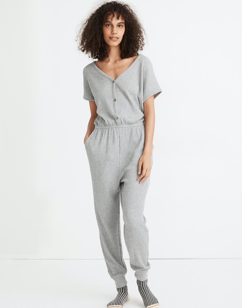 Madewell Waffle Knit Pajama Jumpsuit $98