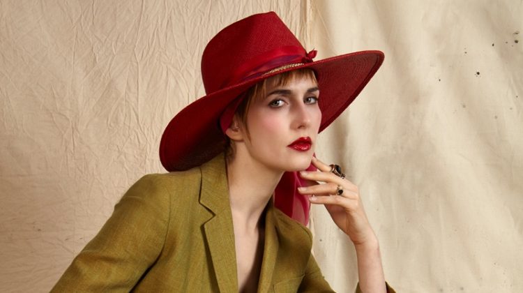 Green Pantsuit ETRO, Mule Vintage, and Head Scarf Donna Karan. Photo: Gail Hadani