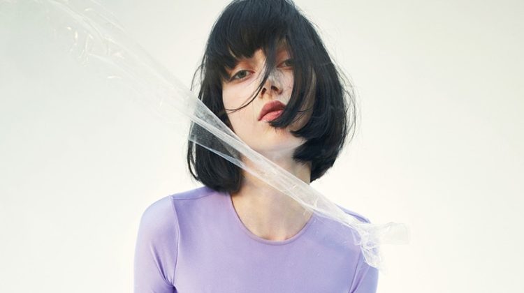 Purple Jersey Dress Sportmax Spring 2022