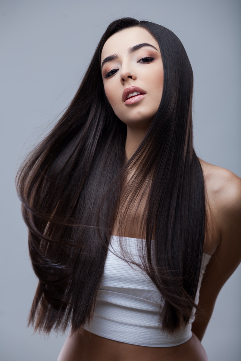 Brunette Long Hair Extensions