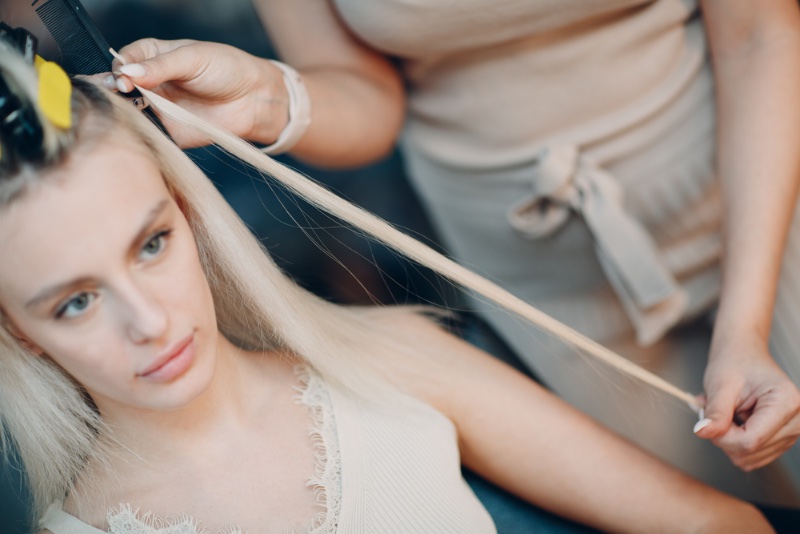 Woman Hair Extensions