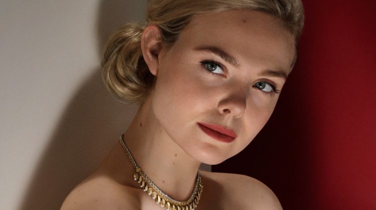 Elle Fanning Cartier Grain de Cafe 2023 Jewelry Campaign