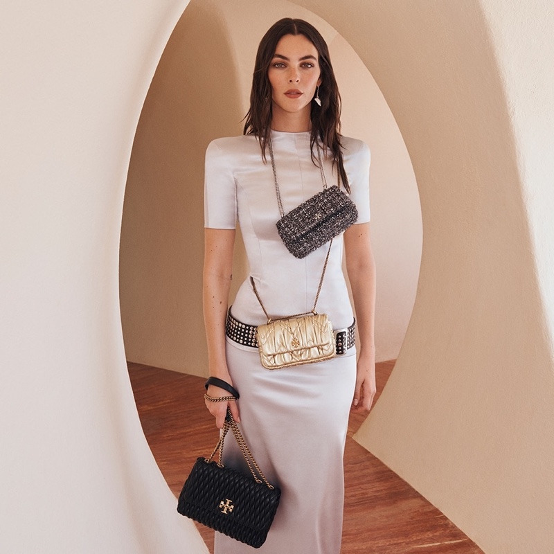 Vittoria Ceretti Tory Burch Holiday 2023 Campaign