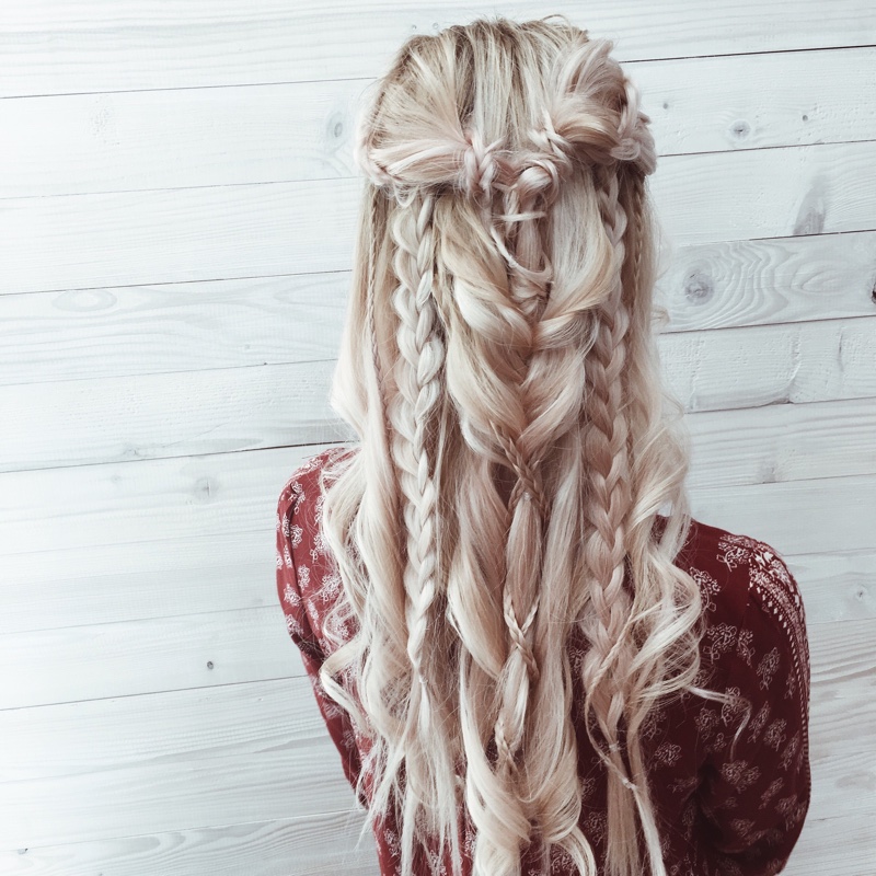 Bohemian Loose Braids Long Hair