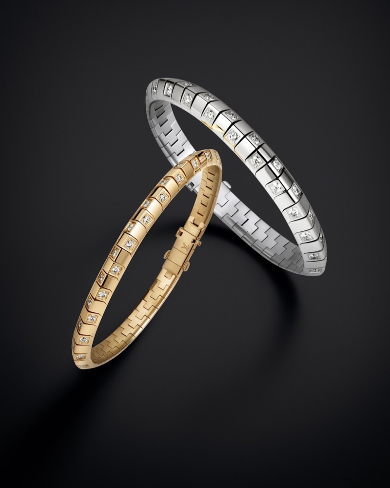 A look at Le Damier de Louis Vuitton's bracelet designs.