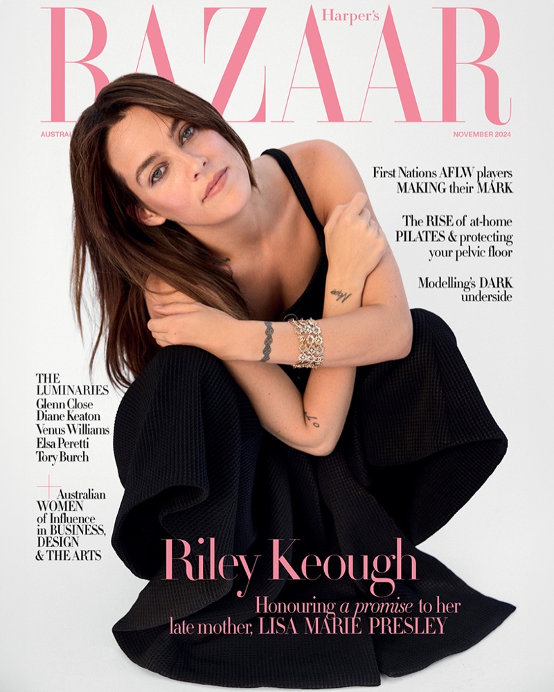 Riley Keough Harpers Bazaar Australia 2024 Cover