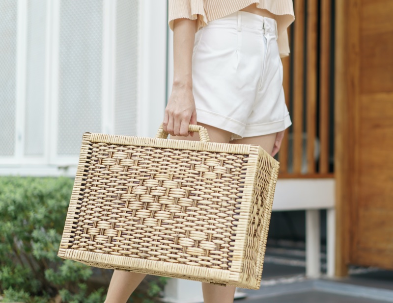 Straw Handbag Material