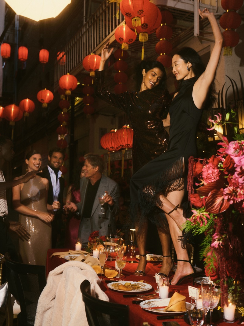 Banana Republic celebrates party style with its Holiday 2024 campaign.