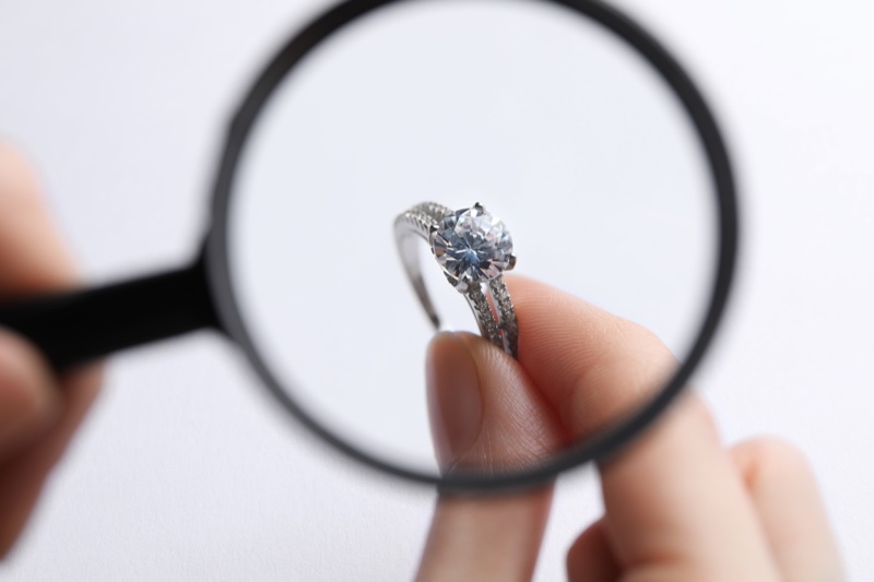 Magnifying Glass Diamond Ring